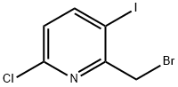 2-Bromomethyl-6-chloro-3-iodo-pyridine Struktur