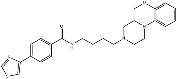 N-(4-(4-(2-Methoxyphenyl)piperazin-1-yl)butyl)-4-(thiazol-4-yl)benzamide Struktur