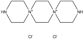 3,12-diaza-6,9-diazoniadispiro[5.2.5.2]hexadecane dichloride Struktur