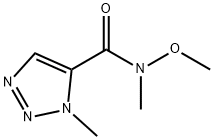 N-methoxy-N-1-dimethyl-1H-1,2,3-triazole-5-carboxamide Struktur