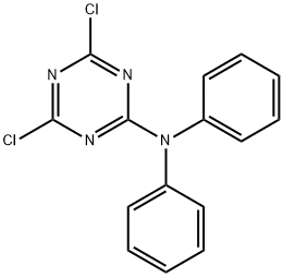 4,6-dichloro-N,N-diphenyl-1,3,5-triazin-2-amine Struktur