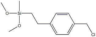 2-[p-(Chloromethyl)Phenyl]ethylMethylDimethoxysilane Struktur