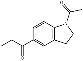 1-(1-Acetylindolin-5-yl)propan-1-one Struktur