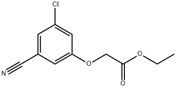 Acetic acid, 2-(3-chloro-5-cyanophenoxy)-, ethyl ester Structure