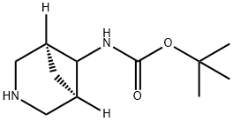 endo-6-(boc-amino)-3-azabicyclo[3.1.1]heptane Struktur