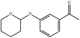 1-[3-[(tetrahydro-2H-pyran-2-yl)oxy]phenyl]ethanone Struktur