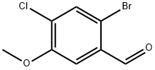 2-Bromo-4-chloro-5-methoxy-benzaldehyde Struktur