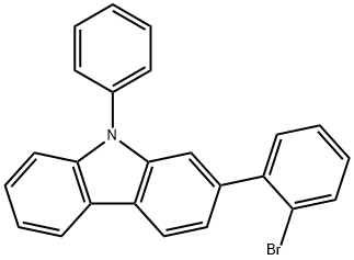 2-(2-BroMophenyl)-9H-phenylcarbazole Struktur