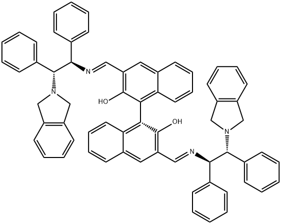 (R)-3,3'-Bis[[[(1R,2R)-2-(isoindolin-2-yl)-1,2-diphenylethyl]imino]methyl]-1,1'-bi-2-naphthol Struktur