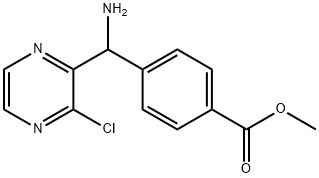 methyl 4-(amino(3-chloropyrazin-2-yl)methyl)benzoate Struktur