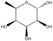 6-Deoxy-alpha-D-talopyranose Struktur