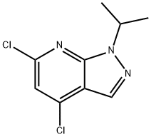 4,6-Dichloro-1-isopropyl-1H-pyrazolo[3,4-b]pyridine Struktur