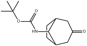 tert-Butyl (3-oxobicyclo[3.2.1]octan-8-yl)carbamate Struktur