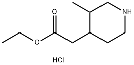 ethyl 2-(3-methylpiperidin-4-yl)acetate hydrochloride Struktur