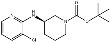 tert-butyl(R)-3-((3-chloropyridin-2-yl)amino)piperidine-1-carboxylate Struktur