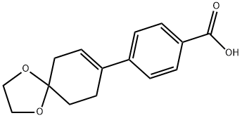 4-(1,4-dioxaspiro[4.5]dec-7-en-8-yl)Benzoic acid Struktur