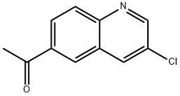 1-(3-chloroquinolin-6-yl)ethanone Struktur