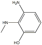 3-Amino-2-(methylamino)phenol Struktur