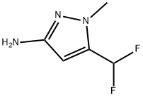 5-Difluoromethyl-1-methyl-1H-pyrazol-3-ylamine Struktur