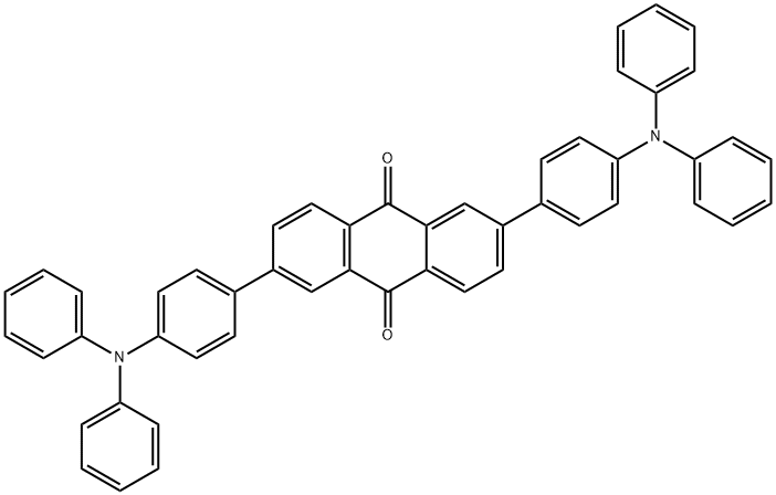 2,6-bis[4-(diphenylamino)phenyl]- 9,10-Anthracenedione Struktur