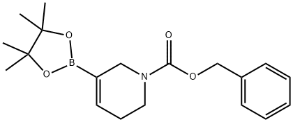 benzyl 5-(tetramethyl-1,3,2-dioxaborolan-2-yl)-1,2,3,6-tetrahydropyridine-1-carboxylate Struktur