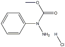 1-phenylHydrazinecarboxylic acid methyl ester hydrochloride Struktur