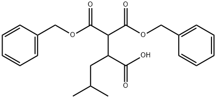 1,1,2-Pentanetricarboxylic acid, 4-methyl-, 1,1-bis(phenylmethyl) ester (9CI) Struktur