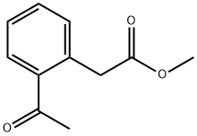 (2-acetyk-phenyl)-acetic acid methyl ester Struktur