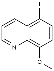 5-Iodo-8-methoxy-quinoline Struktur