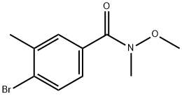 4-Bromo-n-methoxy-n,3-dimethylbenzamide Struktur