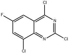 2,4,8-Trichloro-6-fluoroquinazoline Struktur