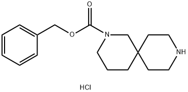 Benzyl 2,9-Diazaspiro[5.5]Undecane-2-Carboxylate Hydrochloride Hydrochloride Struktur