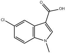 5-CHLORO-1-METHYL-1H-INDOLE-3-CARBOXYLIC ACID Struktur