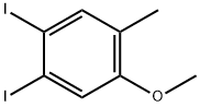 1,2-Diiodo-4-methoxy-5-methyl-benzene Struktur