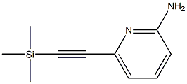 6-((trimethylsilyl)ethynyl)pyridin-2-amine Struktur