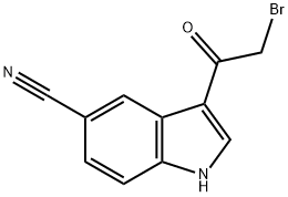 3-(2-bromoacetyl)-1H-indole-5-carbonitrile