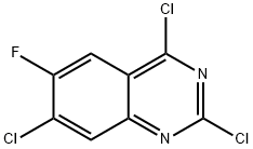 2,4,7-trichloro-6-fluoro-quinazoline Struktur