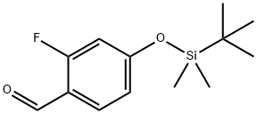 4-((tert-Butyldimethylsilyl)oxy)-2-fluorobenzaldehyde Struktur