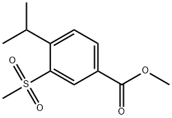 Methyl 4-isopropyl-3-(methylsulfonyl)benzoate Struktur