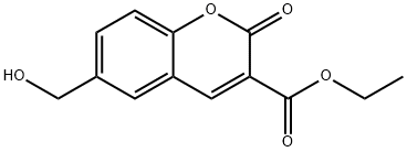 Ethyl 6-(hydroxymethyl)-2-oxo-2H-chromene-3-carboxylate Struktur