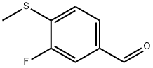 3-Fluoro-4-(methylthio)benzaldehyde Struktur