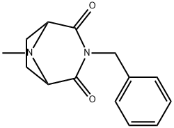 3-Benzyl-8-methyl-3,8-diazabicyclo[3.2.1]octane-2,4-dione Struktur