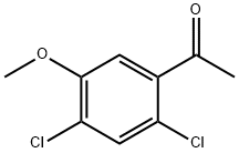 1-(2,4-Dichloro-5-methoxy-phenyl)-ethanone Struktur