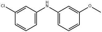 3-Chloro-N-(3-methoxyphenyl)aniline Struktur