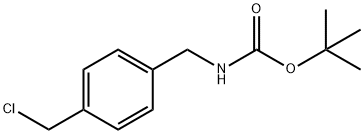 tert-Butyl 4-(chloromethyl)benzylcarbamate Struktur