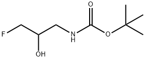 tert-butyl (3-fluoro-2-hydroxypropyl)carbamate Struktur