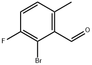 2-bromo-3-fluoro-6-methylbenzaldehyde Struktur