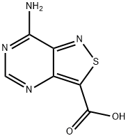 7-aminoisothiazolo[4,3-d]pyrimidine-3-carboxylic acid Struktur