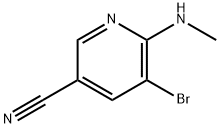 5-Bromo-6-methylamino-nicotinonitrile Struktur