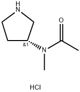 (R)-N-Methyl-N-(pyrrolidin-3-yl)acetamide hydrochloride Struktur